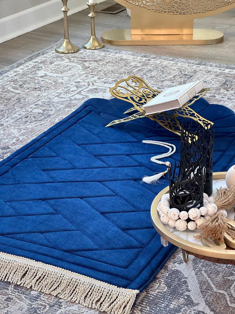 Large Sea shell Anti-Slip Luxury Prayer Mat with Tote Bag