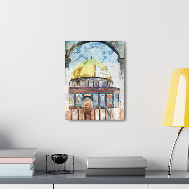 Golden Dome of the Rock, Quality Canvas Wall Art Print, Ready to Hang Wall Art Home Decor