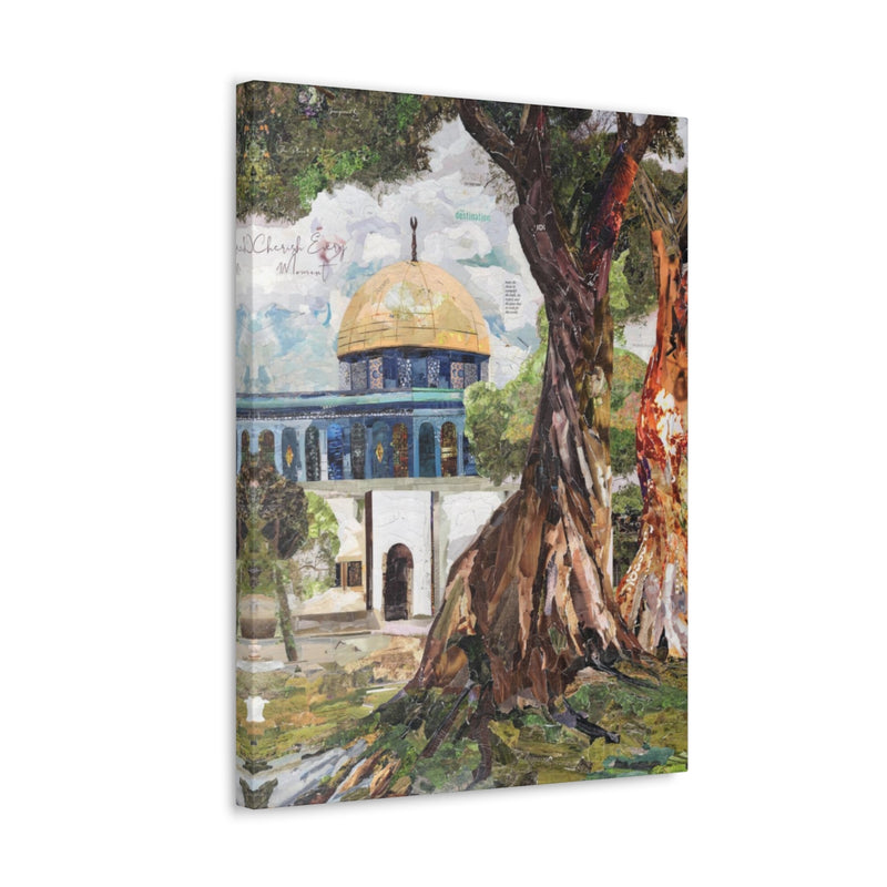 A Tree in Palestine, Quality Canvas Wall Art Print, Ready to Hang Wall Art Home Decor