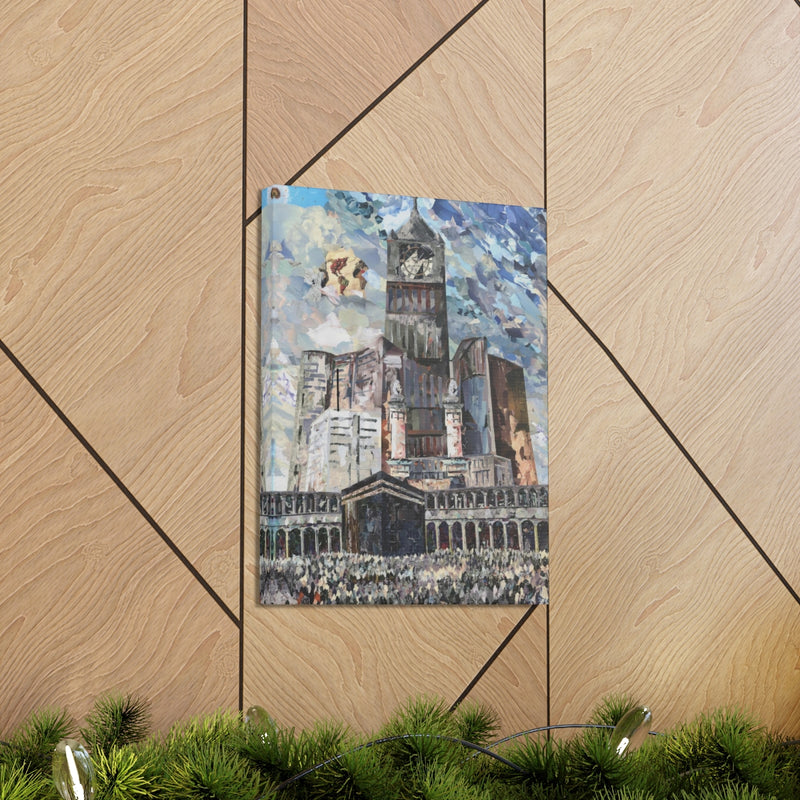Powerful Hajj, Quality Canvas Wall Art Print, Ready to Hang Wall Art Home Decor