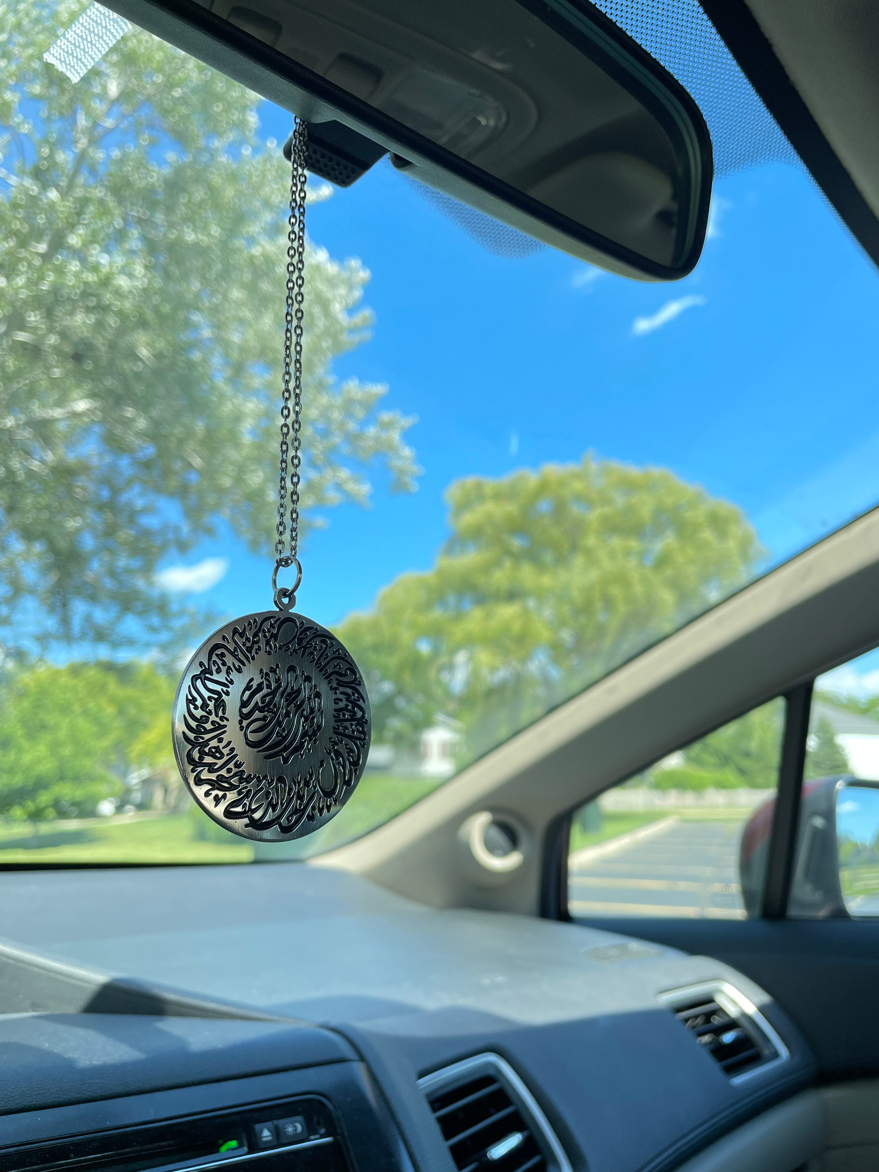 Travel Journey Dua Car Hang in Stainless Steel