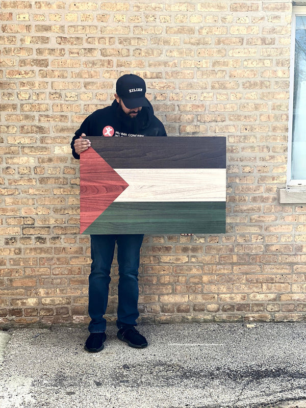 Wood Pallet Palestine Flag Art 100% profits to charity