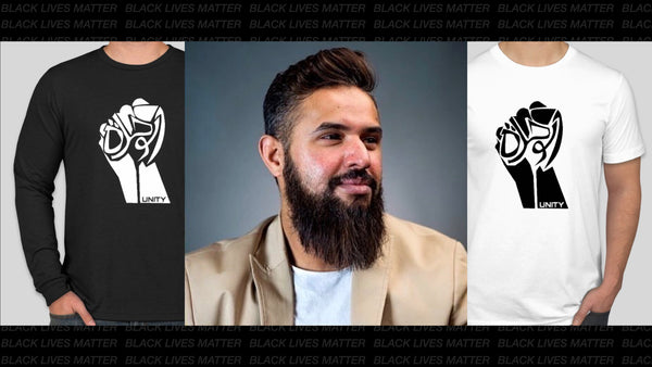 Syed Rahman Of Modern Wall Art Supports #BlackLivesMatter With Unity T-shirts