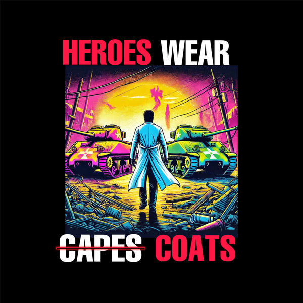 HEROES WEAR COATS Pullover Sweatshirt (UNISEX) - Black