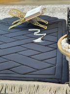 Large Seashell Design Luxury Prayer Mat – Soft Padded Islamic Rug with Tote Bag (Anti-Slip)