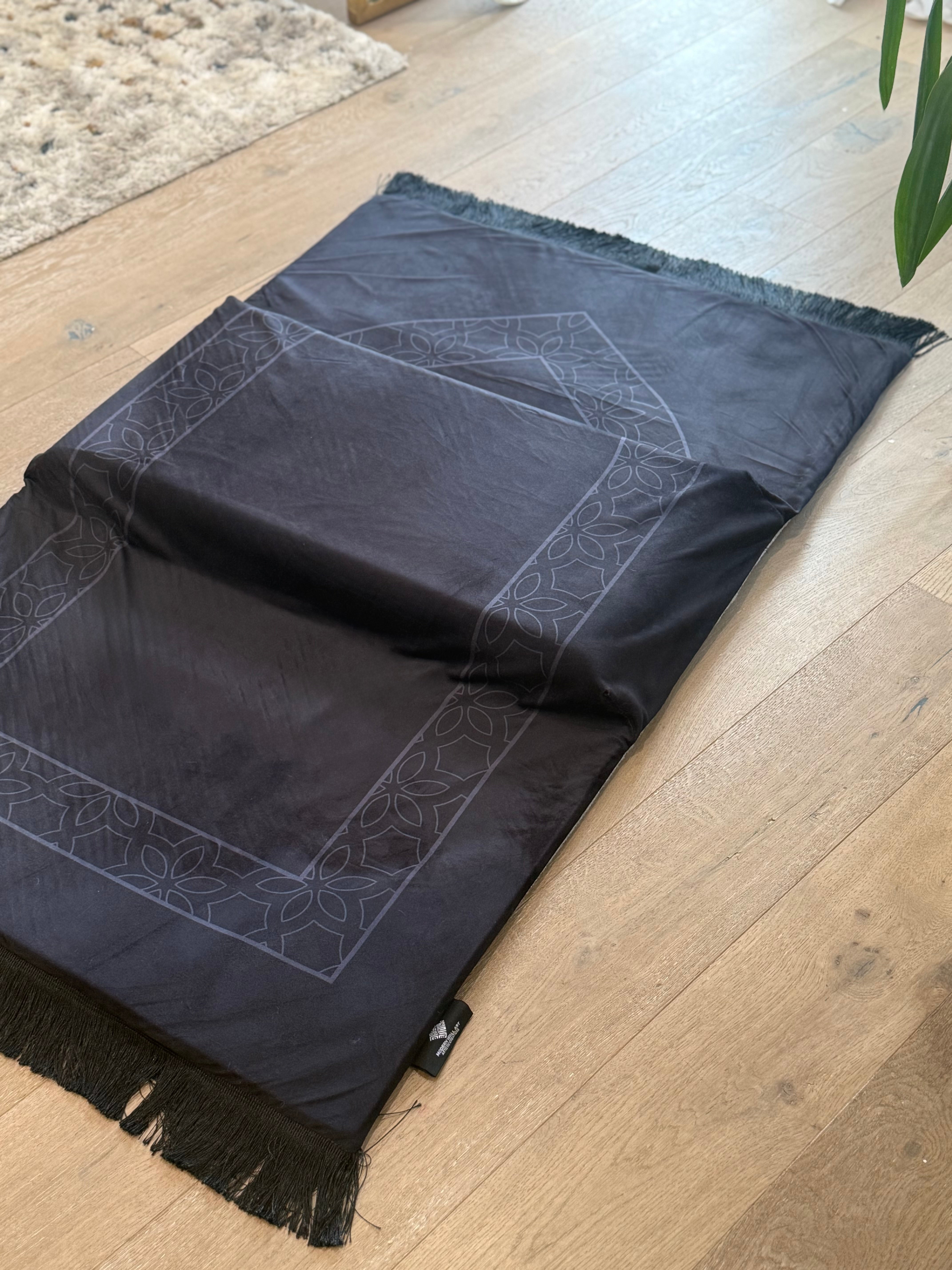 Rukuh Relief Memory Foam Prayer Mat – Extra Large Islamic Rug for