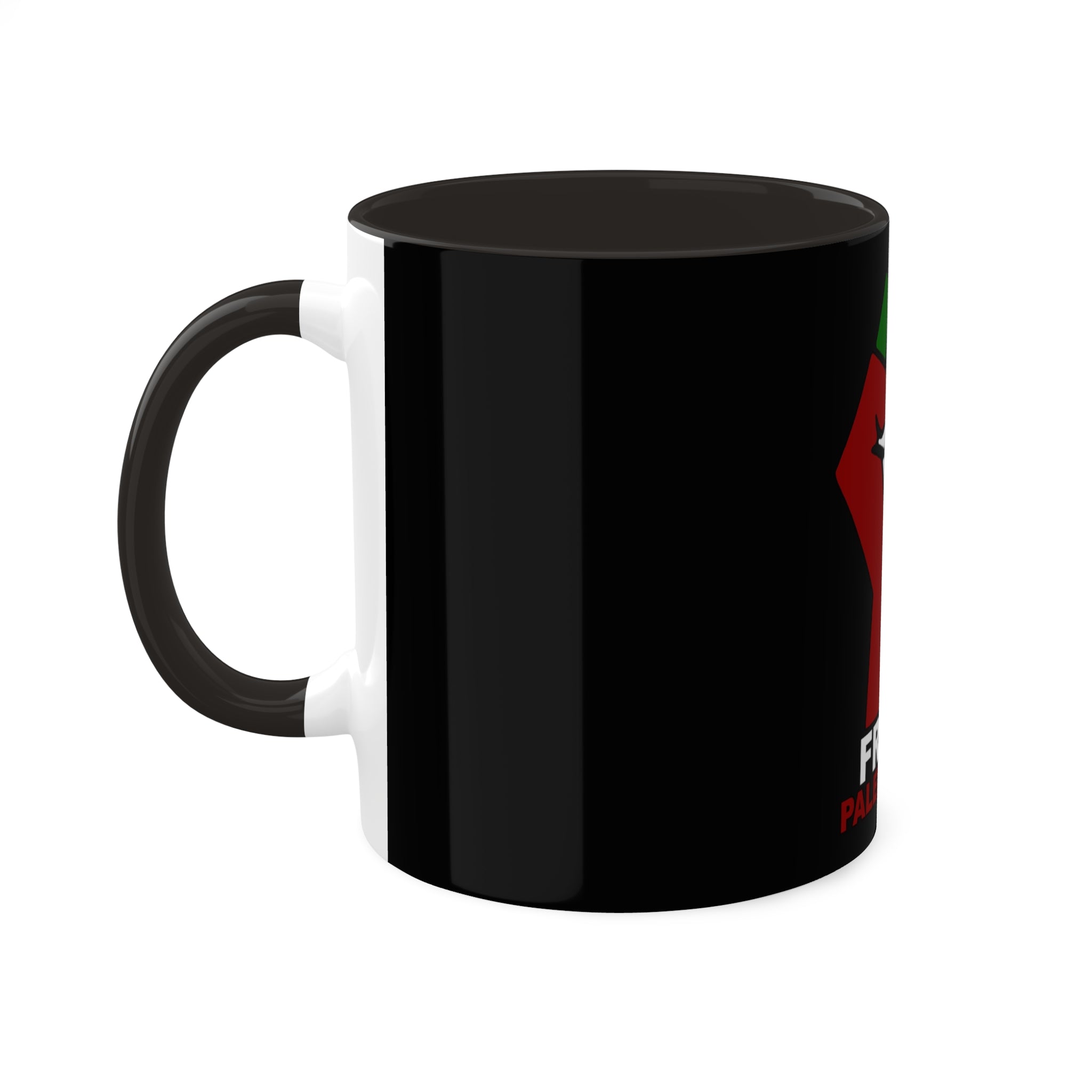 Black Free Palestine Mugs