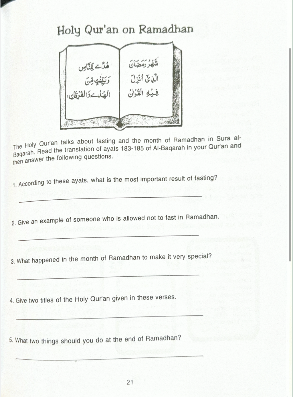 My Ramadan Fun Book