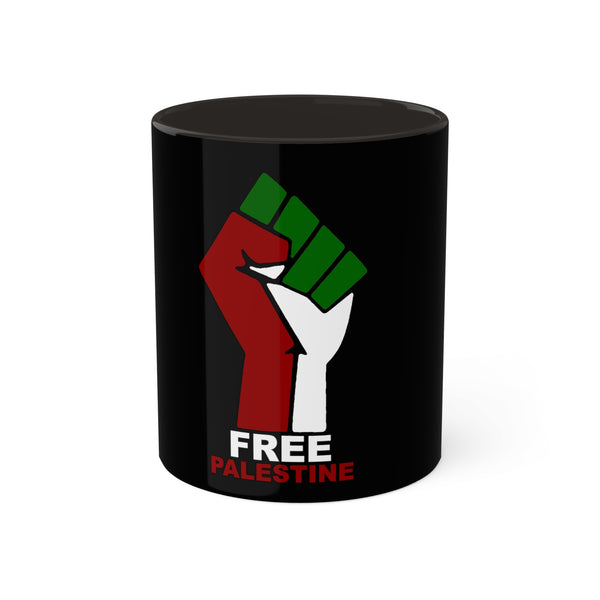 Black Free Palestine Mugs