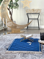 Luxury Padded Anti Slip Moroccan (Adult) Prayer Mat – Soft Islamic Rug with Carrying Case