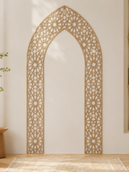 7ft Islamic Mihrab Arch Wall Decor | Premium Metal Prayer Corner Frame