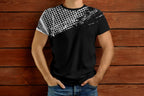 Palestine Keffiyeh T-shirt - black & white