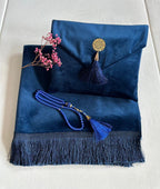 Travel Prayer Mat with Prayer Beads and pouch.