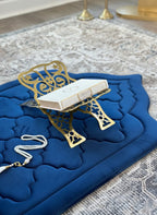 Luxury Padded Anti Slip Moroccan (Adult) Prayer Mat – Soft Islamic Rug with Carrying Case