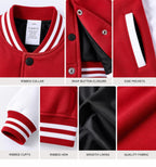 Custom Kids Varsity Jacket, Personalized Name & Number, Arabic/Urdu Text (Fully Customizable)