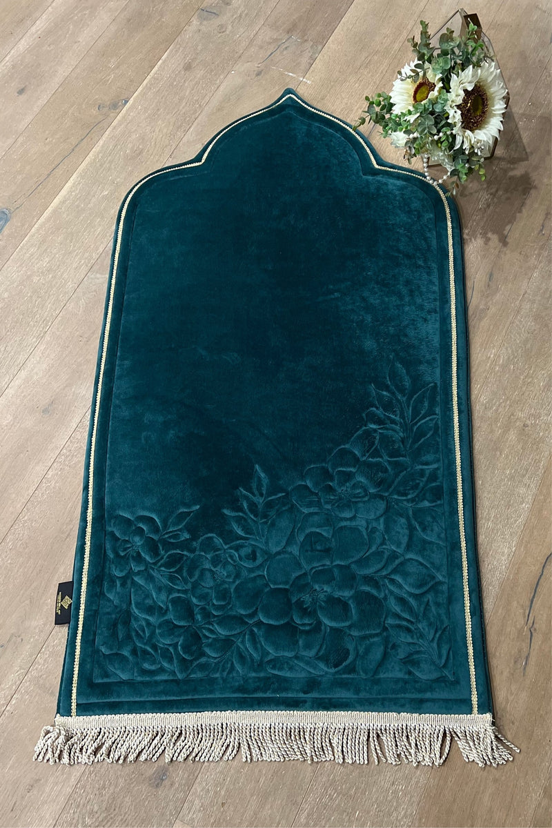 Luxury Padded non-slip Prayer Mat with Tote Bag