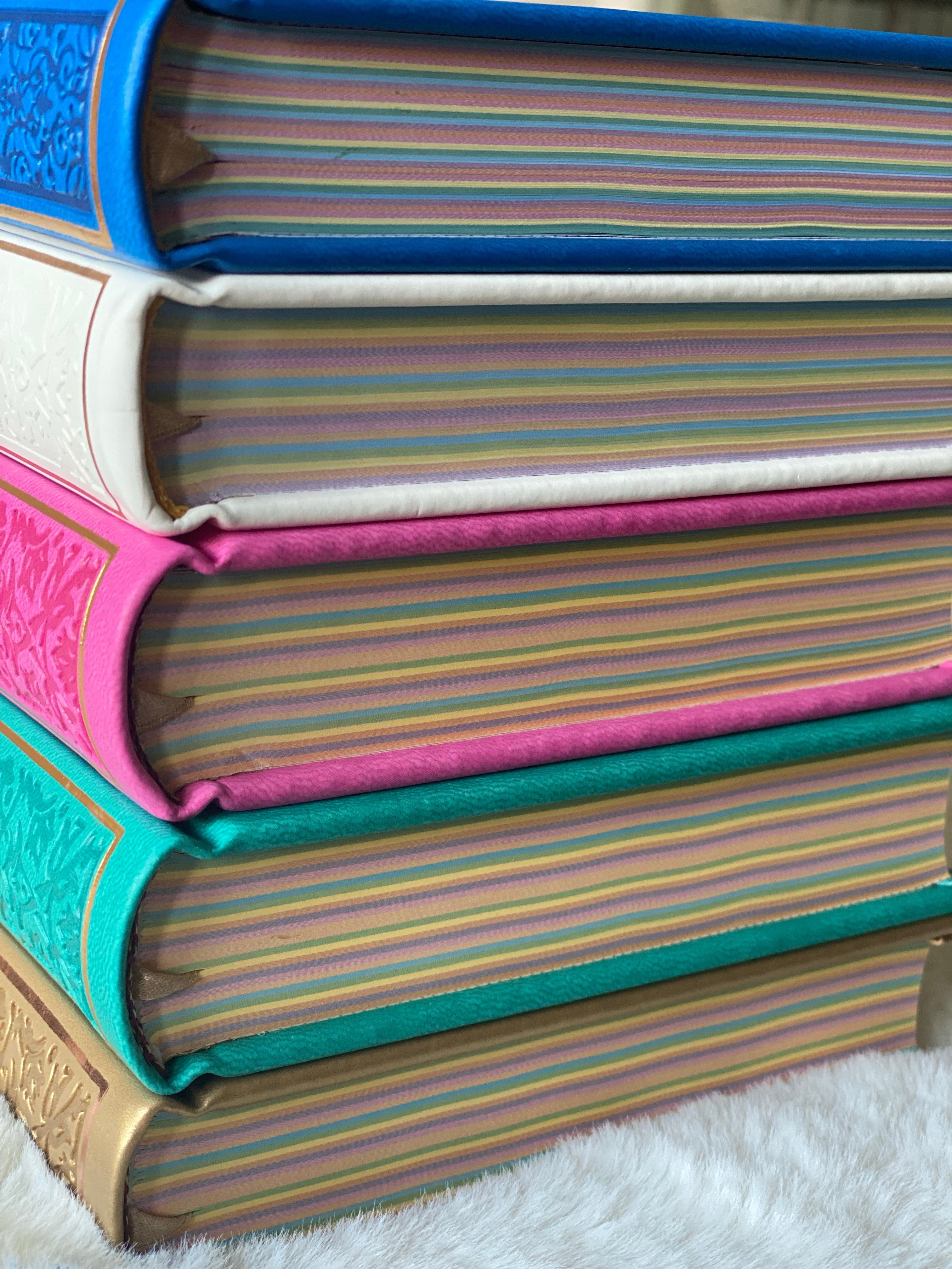 English Translation Quran w/colored pages - Medium Size Only