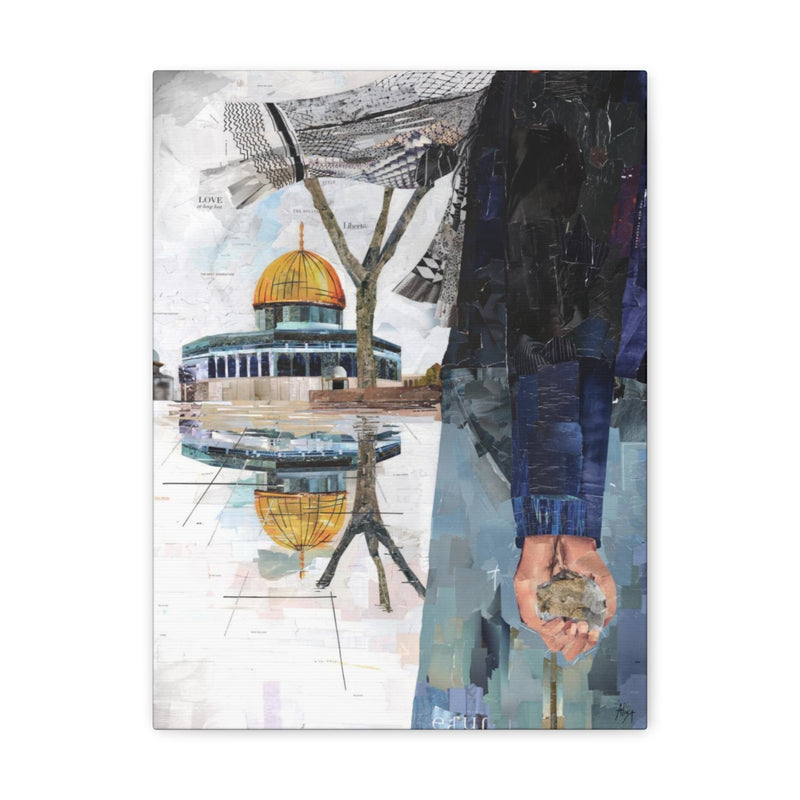 Free Palestine, Quality Canvas Wall Art Print, Ready to Hang Wall Art Home Decor