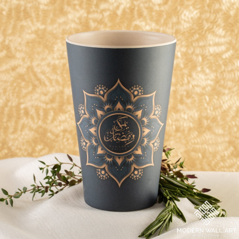 4 Pcs Ramadan Mubarak Bamboo Serving cups (LIMITED RAMADAN OFFER- FREE SHIPPING WITHIN USA)