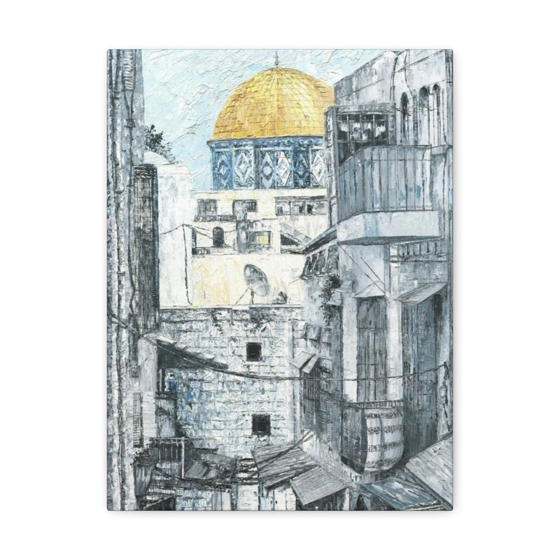 Jerusalem Alley, Quality Canvas Wall Art Print, Ready to Hang Wall Art Home Decor