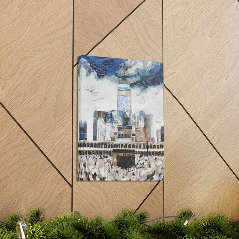 Hajj in Makkah, Quality Canvas Wall Art Print, Ready to Hang Wall Art Home Decor