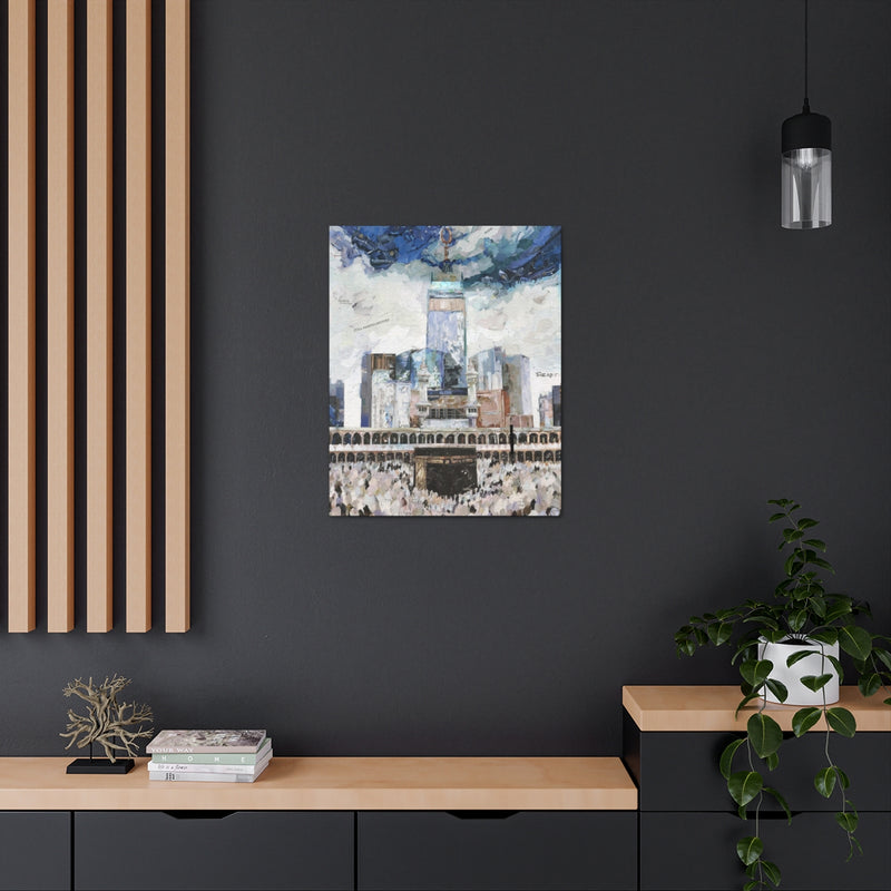 Hajj in Makkah, Quality Canvas Wall Art Print, Ready to Hang Wall Art Home Decor