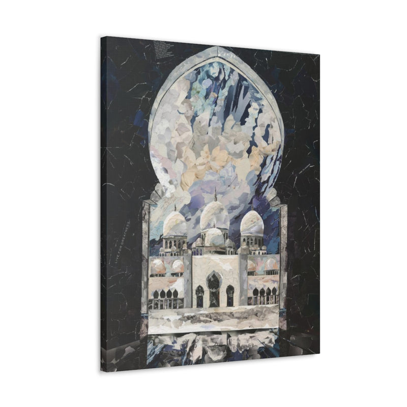 Sheikh Zayed Grand Mosque, Quality Canvas Wall Art Print, Ready to Hang Wall Art Home Decor