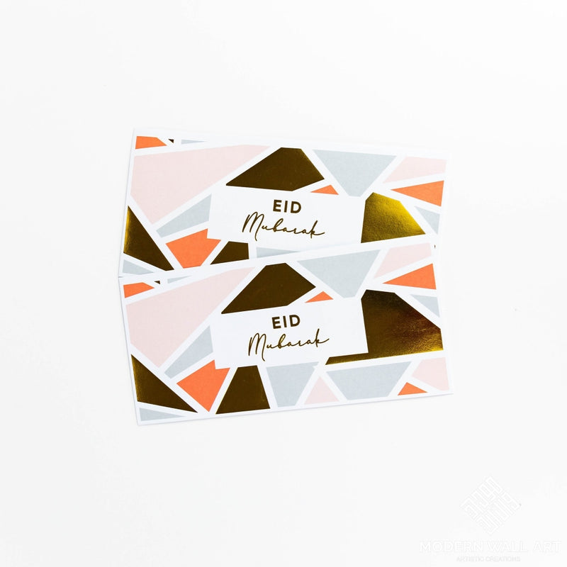 Abstract Eid Mubarak! Money Envelopes (Set Of 10) Decor