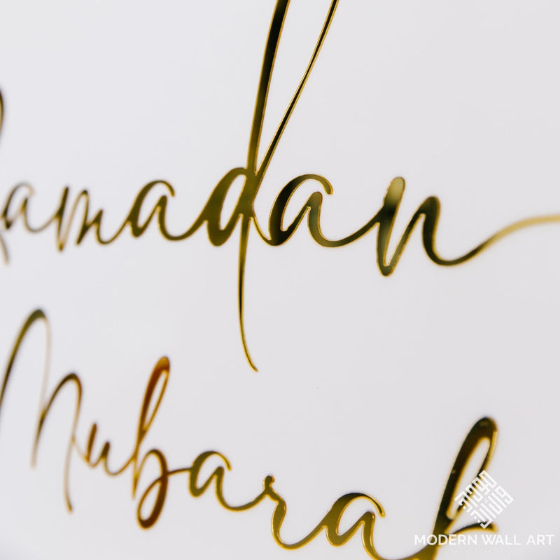 Acrylic Ramadan Mubarak Wreath Decor