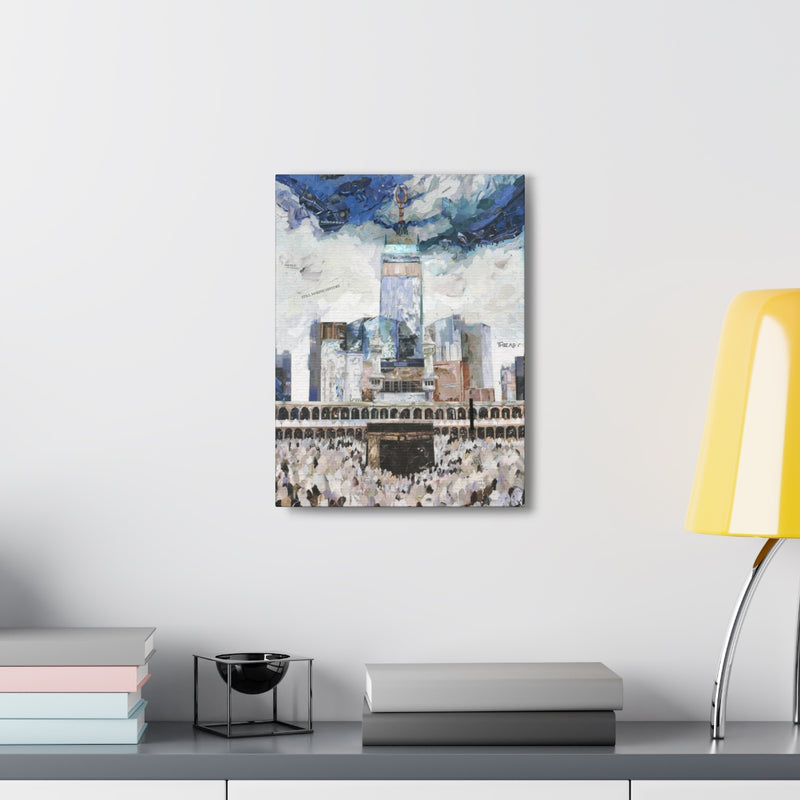 Hajj in Makkah, Quality Canvas Wall Art Print, Ready to Hang Wall Art Home Decor