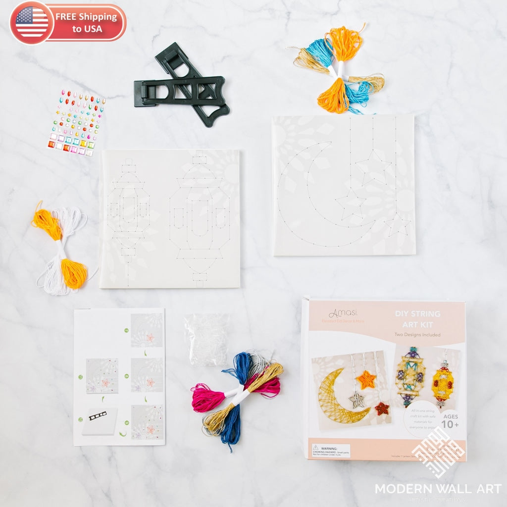 Diy String Art Kit Decor