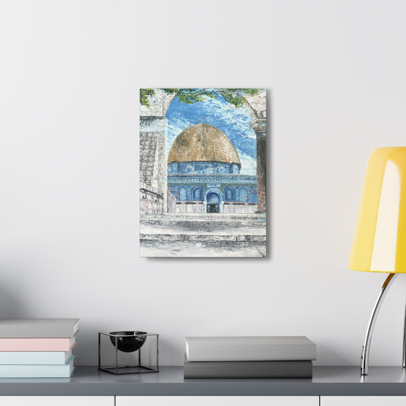 Dome of the Rock Arch, Quality Canvas Wall Art Print, Ready to Hang Wall Art Home Decor