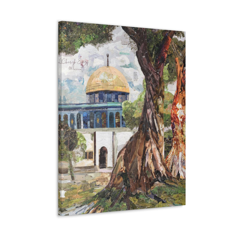 A Tree in Palestine, Quality Canvas Wall Art Print, Ready to Hang Wall Art Home Decor
