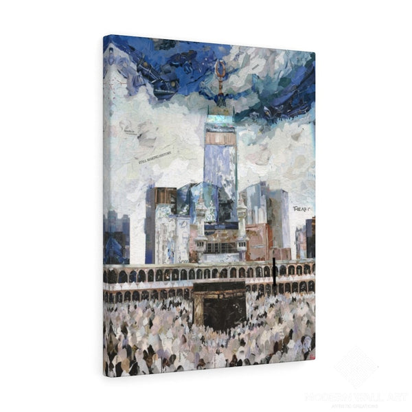 Hajj In Makkah Quality Canvas Wall Art Print Ready To Hang Home Decor 18 × 24 / Premium Gallery