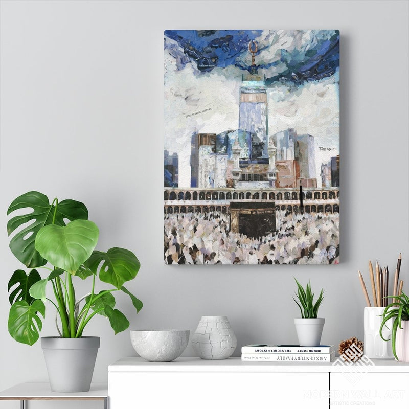 Hajj In Makkah Quality Canvas Wall Art Print Ready To Hang Home Decor