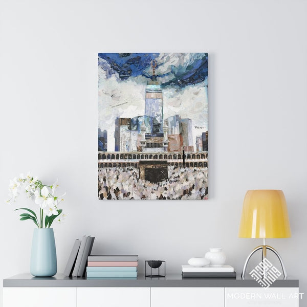 Hajj In Makkah Quality Canvas Wall Art Print Ready To Hang Home Decor