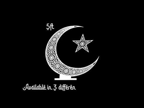 Crescent Decor Eid Moon Tree Hilal