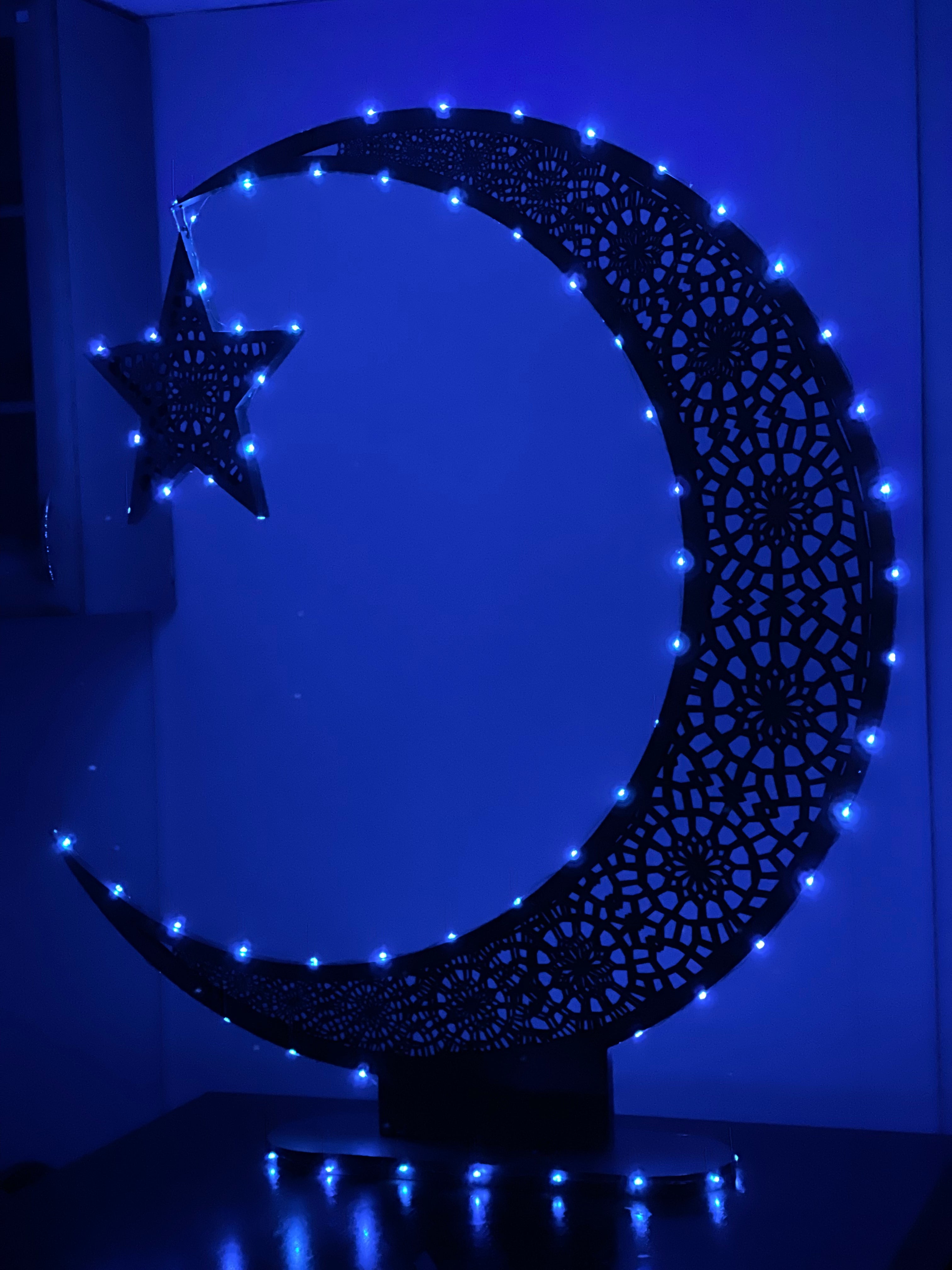 Fairy Lights for Crescent Hilal Moon (Moon Not Included)