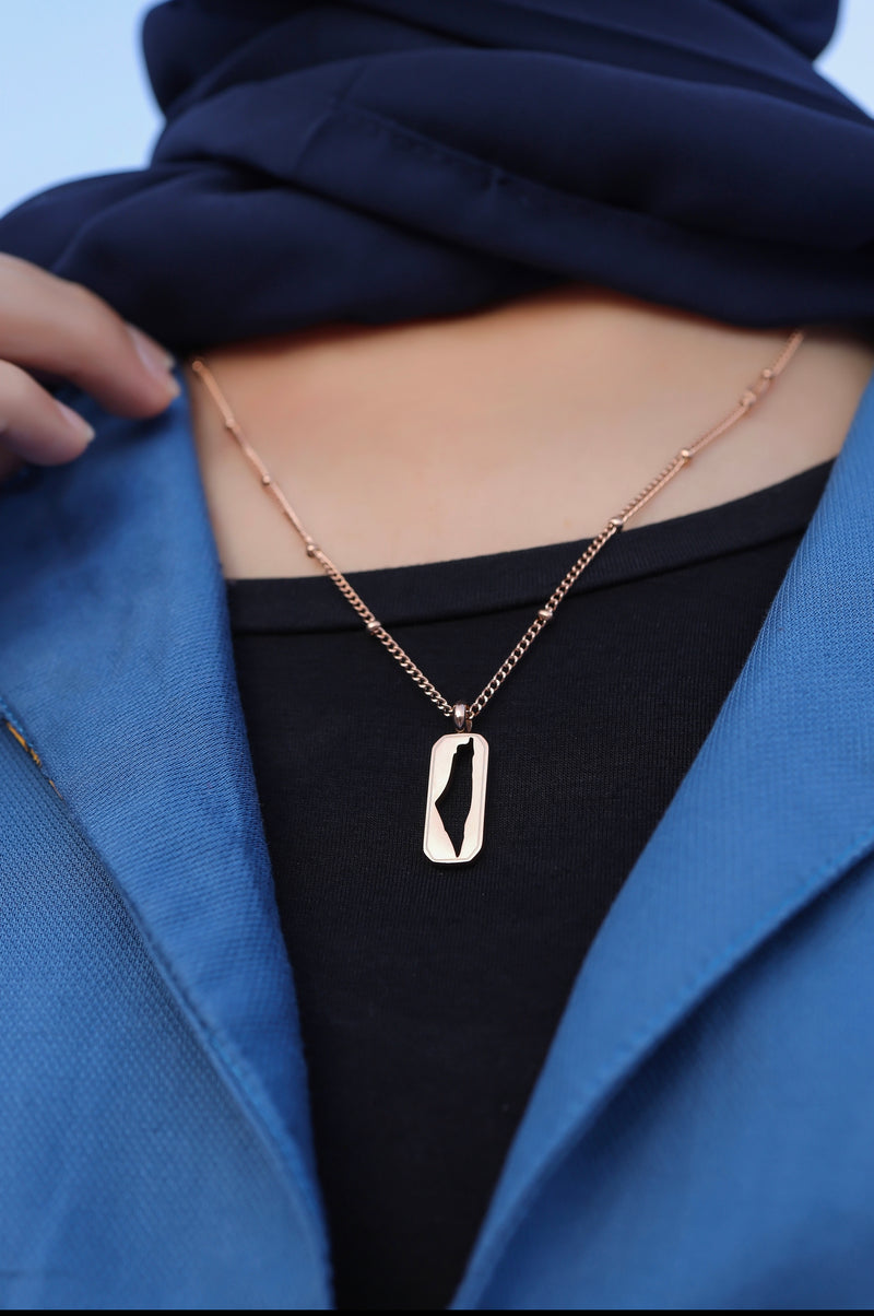 Palestine Tag Necklace | Women (BLACK FRIDAY LAUNCH ITEM)