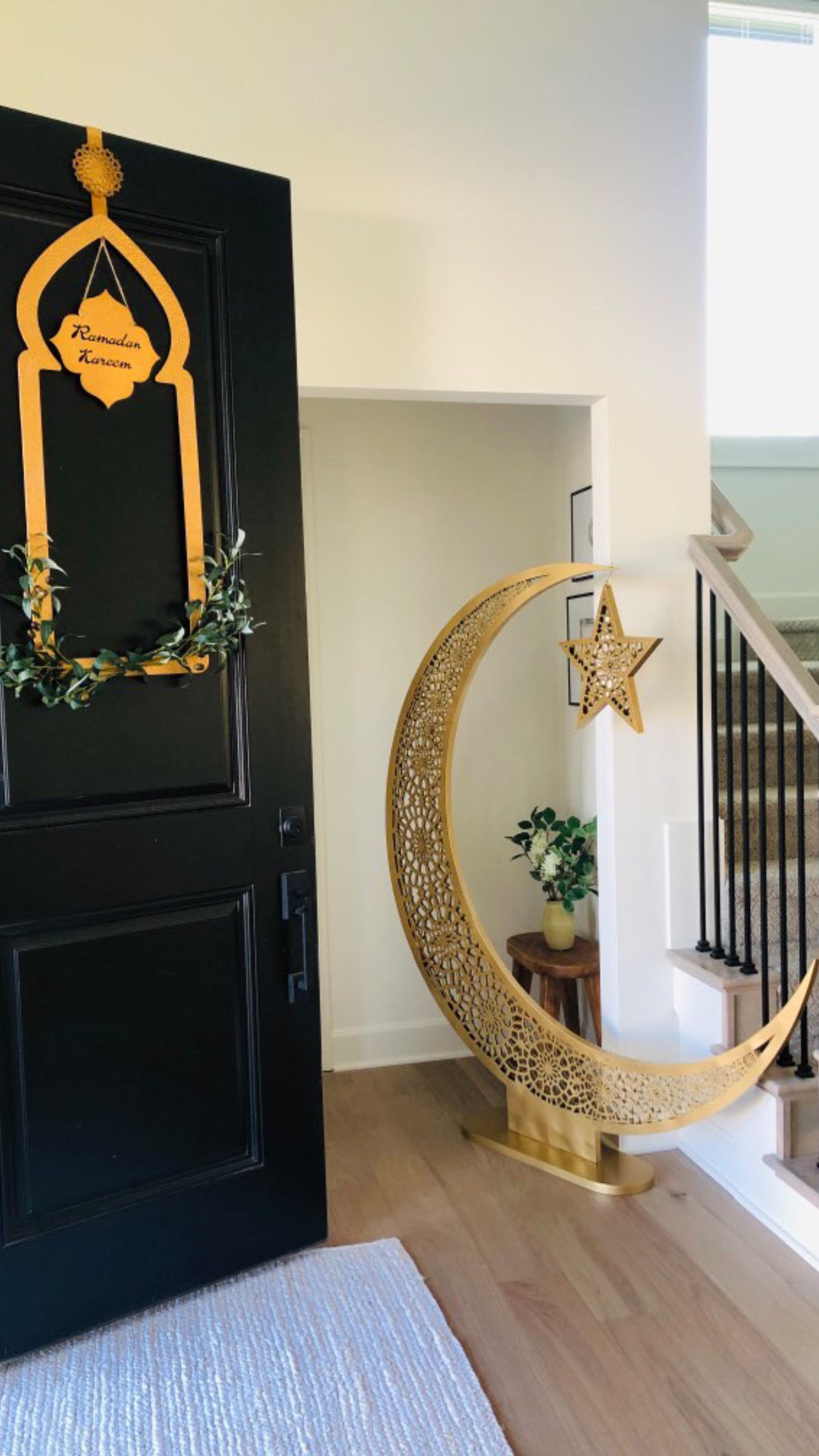 Crescent Decor Eid Moon Tree Hilal