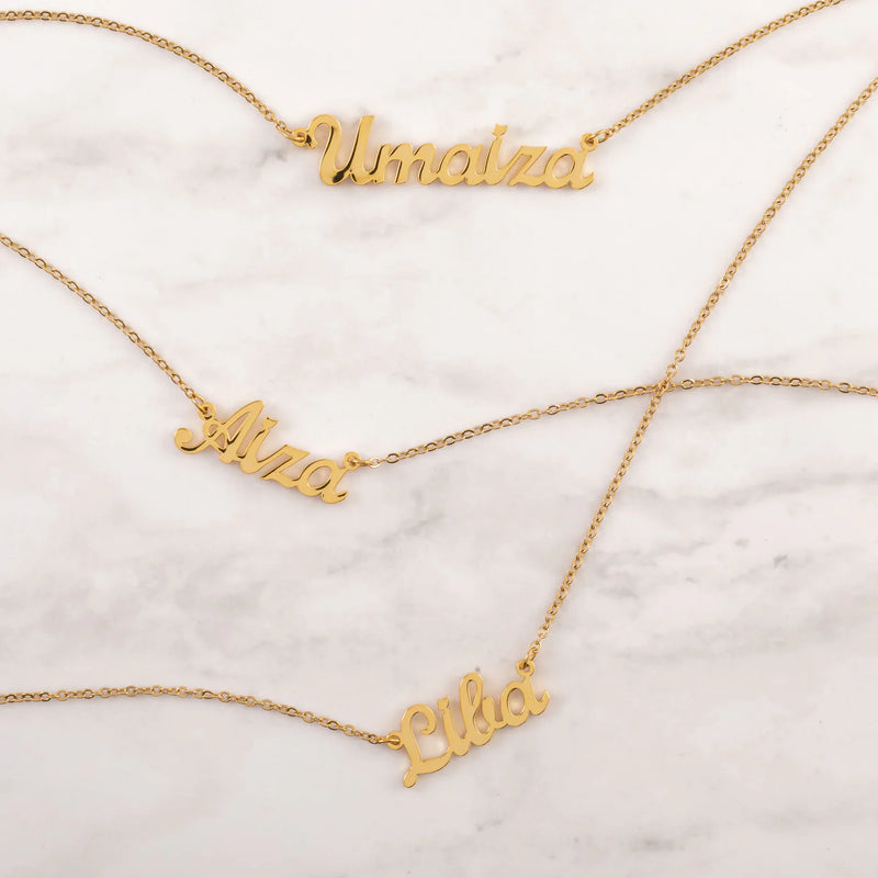Custom Name Arabic Necklace 18K Gold Plated Necklaces WOMEN
