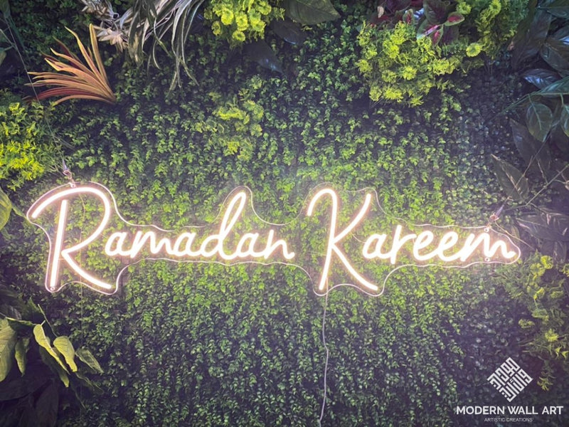 Ramadan Kareem Neon LED Light – Modern Wall Art