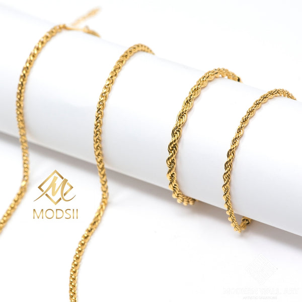Rope Bracelet 18K Gold Plated | Women