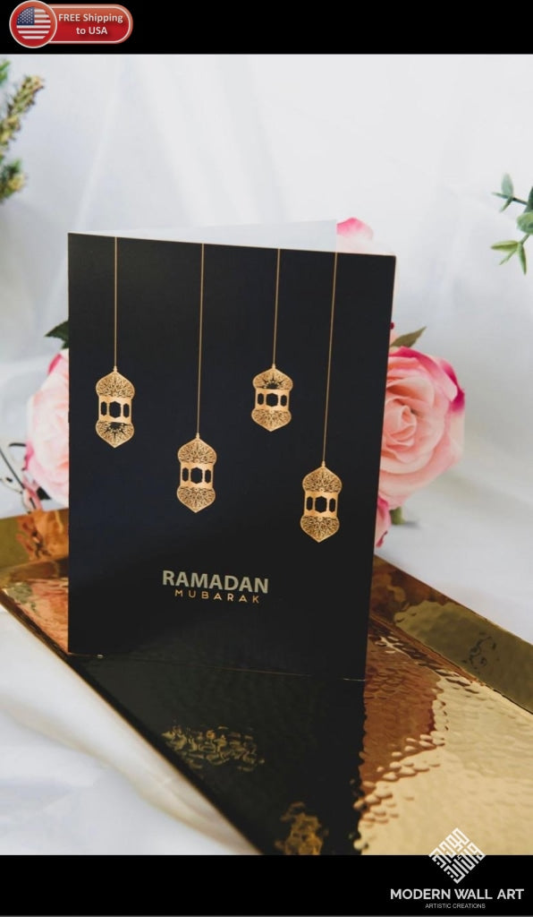 Set Of 2 Ramadan & Eid Mubarak Greeting Cards