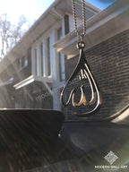 Stainless Steel Allah Tear Drop Car Hang - Modern Wall Art