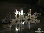 Subhanallah ARABIC 3D table decor. Modern islamic arabic art sculpture . - Modern Wall Art