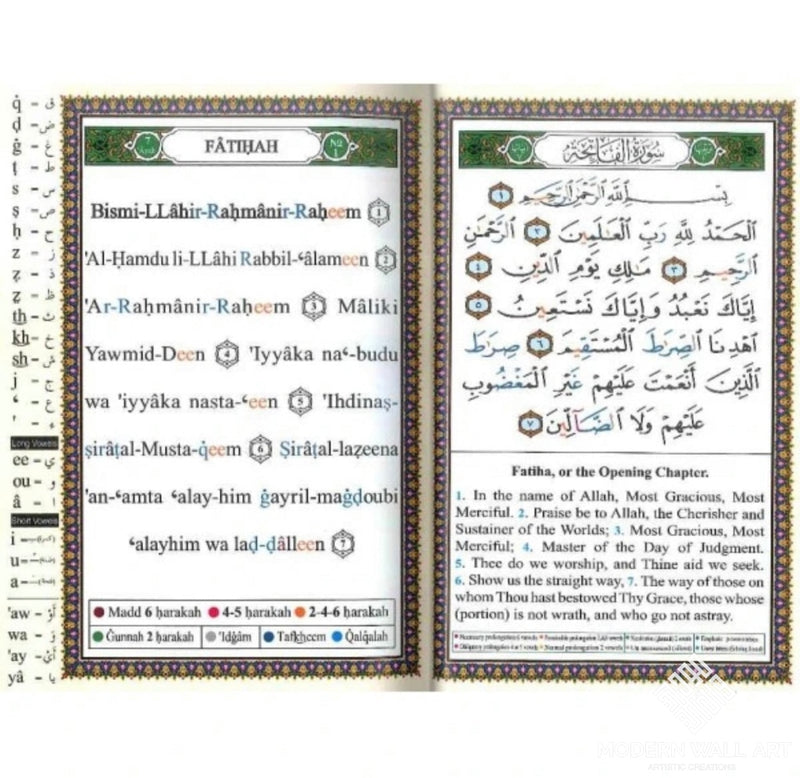 Tajweed Quran with meaning translation in English and transliteration –  Arabian Shopping Zone