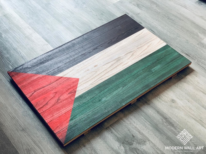 Wood Pallet Palestine Flag Art