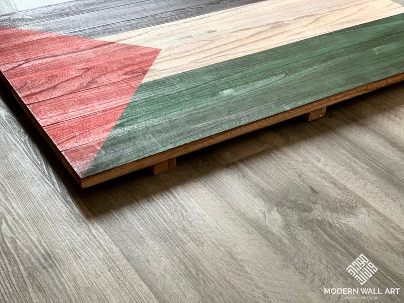 Wood Pallet Palestine Flag Art
